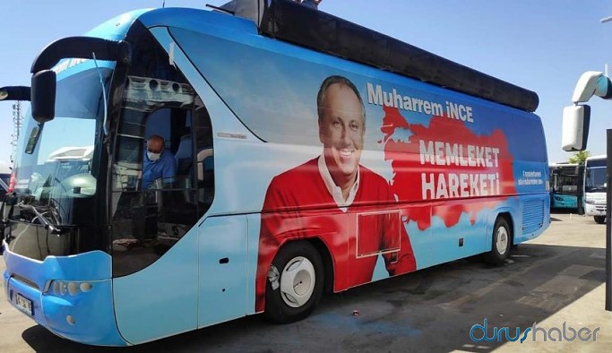 Otobüs hazırlandı, Muharrem İnce yola çıkıyor