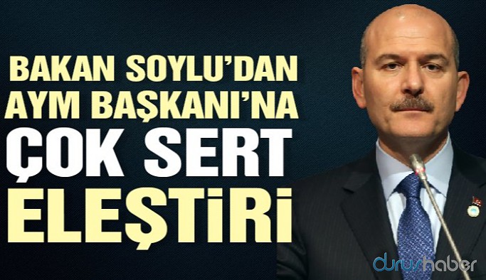 Bakan Soylu’dan AYM Başkanı’na çok sert yanıt: Polis Akademisi Başkanı iken...