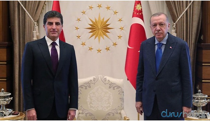 Barzani, Erdoğan ile görüştü