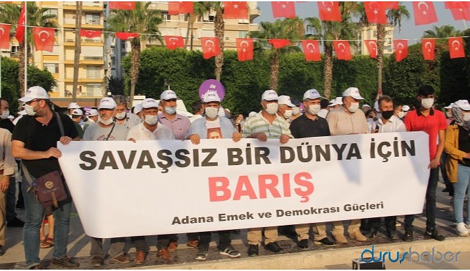 Bir çok kentte barış için alanları doldurdular