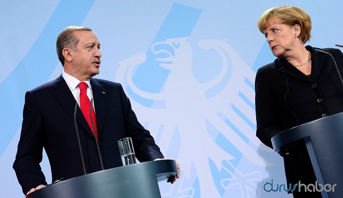 Erdoğan, Almanya Başbakanı Merkel ile görüştü