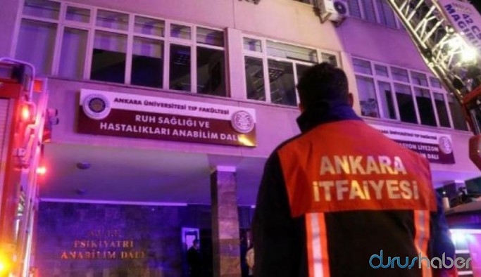 Ankara'da hastane odasında yangın: 1 ölü, 2 yaralı