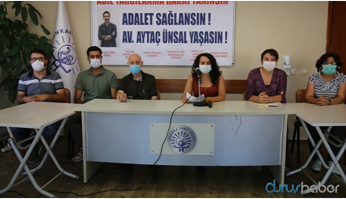 Hukuk ve sağlık örgütlerinden Ünsal’ı yaşatma çağrısı