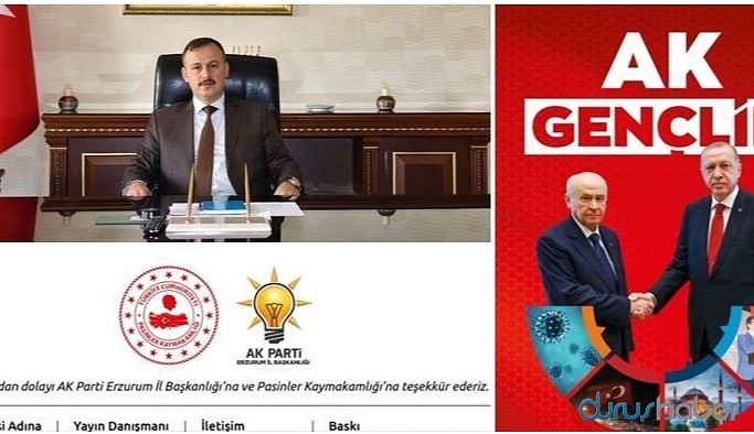 Kaymakam AKP’nin dergisine sponsor oldu