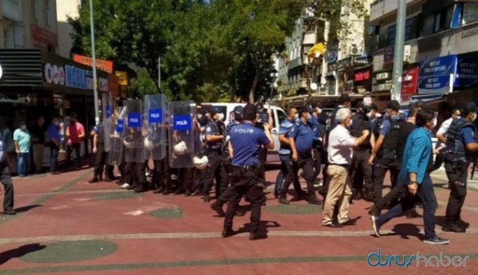 KHK yürüyüşçüleri darp edilerek gözaltına alındı