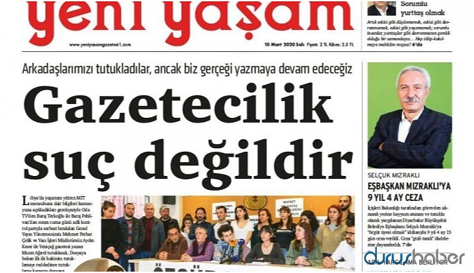 Yeni Yaşam Gazetesi’ne erişim engeli