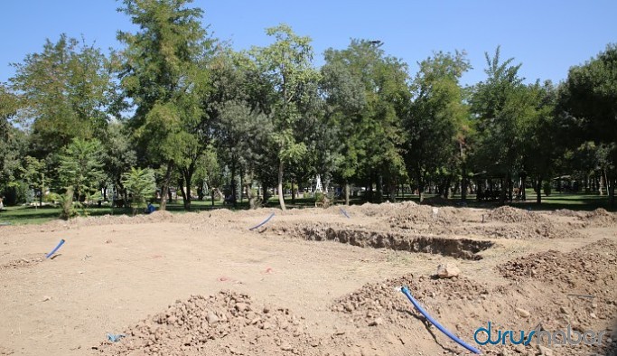 Yılmaz Güney Sineması süs havuzu yapılıyor