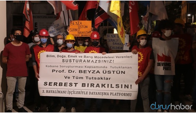 3'üncü Havalimanı işçilerinden Beyza Üstün’e destek