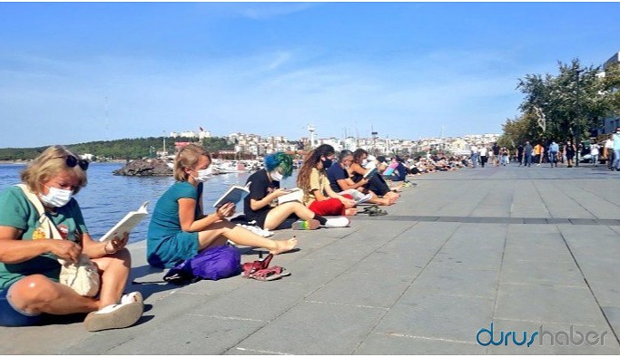 Doğa tahribatına karşı kitap okuma eylemi Çanakkale’de
