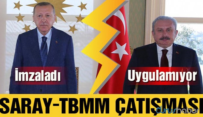Erdoğan imzaladı, Şentop uygulamıyor