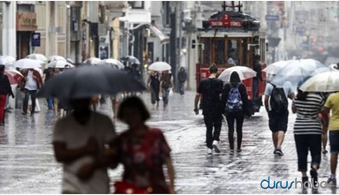 İstanbul’da sağanak yağmur uyarısı