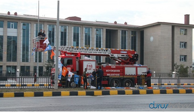 Kayyım yönetimindeki belediyede Erdoğan seferberliği