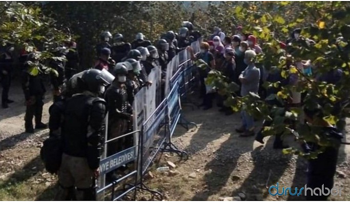 Ordu'da maden protestosuna müdahale: 6 gözaltı