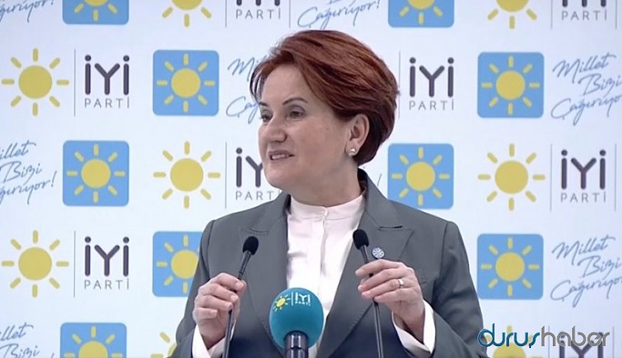Akşener: Dün bağırıp çağıranlar bugün Memleket Masası kurulsun diyor