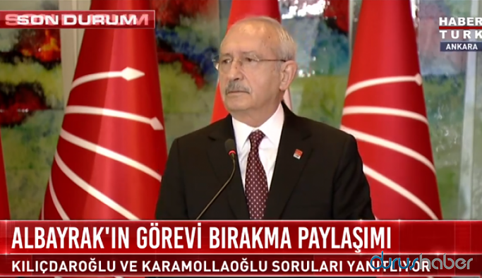 Kemal Kılıçdaroğlu'ndan Berat Albayrak'ın istifası hakkında ilk değerlendirme