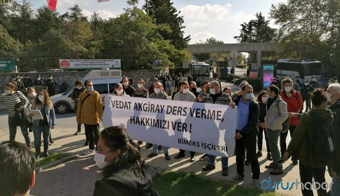 Ödenmeyen haklarını isteyen BİMEKS işçileri gözaltına alındı