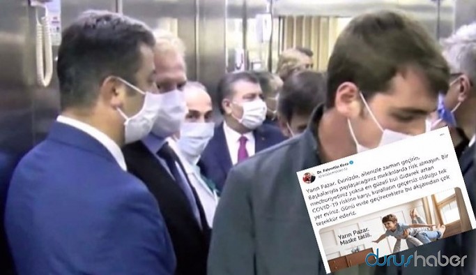 Sağlık Bakanı 'Pazar günü maske tatili, evde geçirin' dedi, tepki yağdı