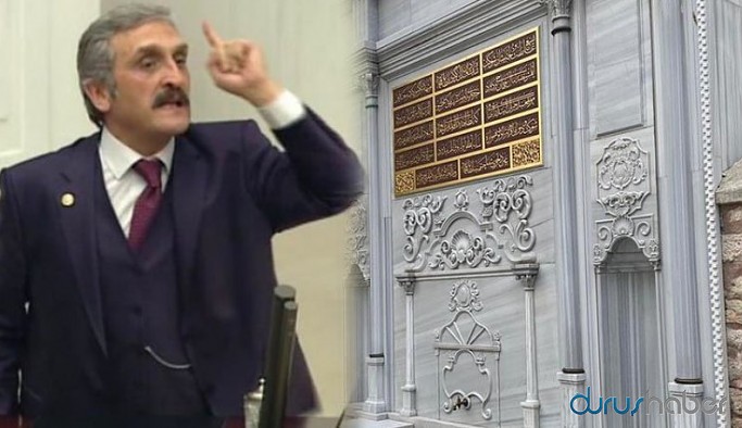 Tarihi çeşmeye babasının adını yazdıran AKP'li Çamlı, İmamoğlu'nu suçladı