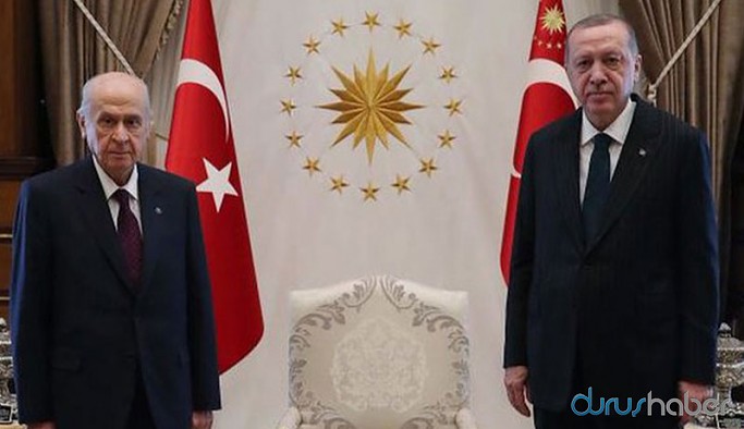 Erdoğan ile Bahçeli Külliye'de bir araya geldi