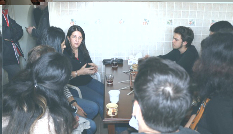 HDP Eş Genel Başkanı Buldan, Boğaziçili öğrencileri ziyaret etti