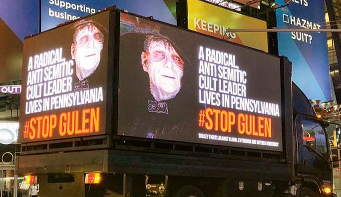 New York'ta 'Stop Erdoğan' kontrası: 'Stop Gülen' ilanlı kamyonet sokaklarda