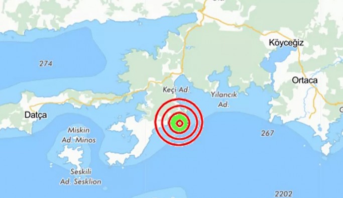 Muğla açıklarında deprem