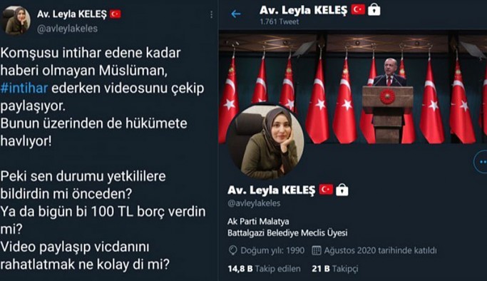 AKP'li Meclis Üyesi intiharlar nedeniyle iktidarı eleştirenlere hakaret etti