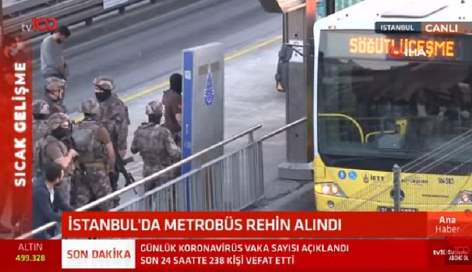 İstanbul'da sıcak saatler! Metrobüste rehine krizi