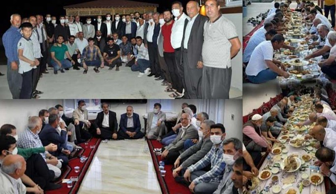 Sokağa çıkma yasağını delen AKP’liler mesafesiz yemek sonrası toplu hatıra fotoğrafı çektirdi