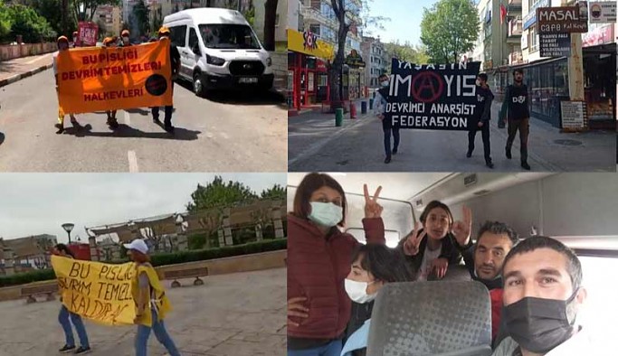 Türkiye'nin dört bir yanında yasaklı meydanlar zorlandı: Her yer Taksim, her yer 1 Mayıs