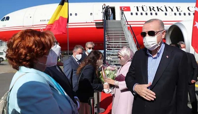 Erdoğan, NATO Zirvesi için Brüksel'de