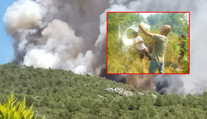 Kaş'ta orman yangını