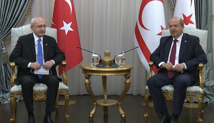 Kılıçdaroğlu, KKTC Cumhurbaşkanı Tatar, Başbakan Saner ve Meclis Başkanı Sennaroğlu ile görüştü