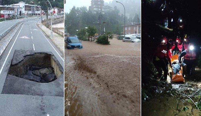 Rize'de sel ve heyelan felaketinde ölü sayısı artıyor