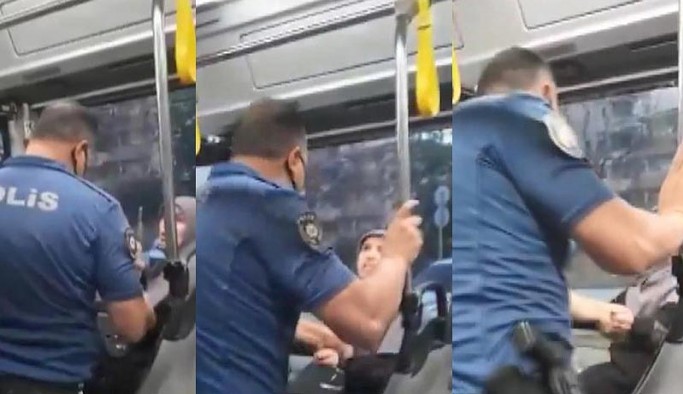 'Maske karşıtı' kadın bu kez İETT otobüsünü karıştırdı