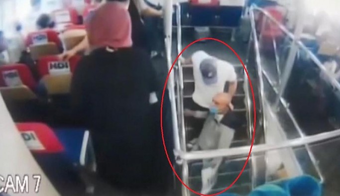 Deniz otobüsünde uyuyan kadını taciz eden erkek yakalandı