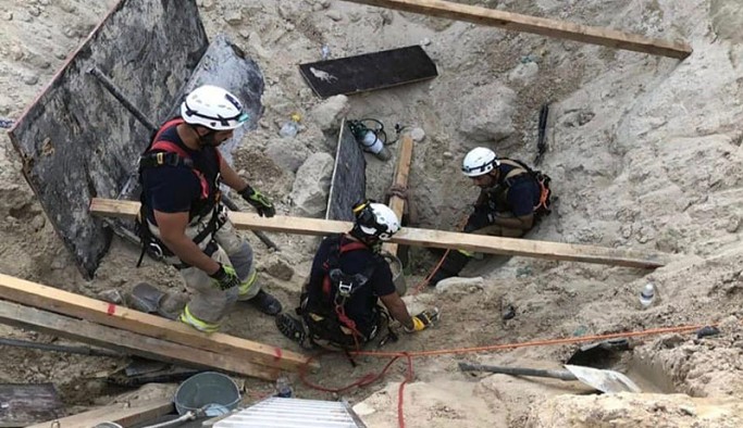 Havalimanı inşaatında toprak kayması: iki işçi hayatını kaybetti