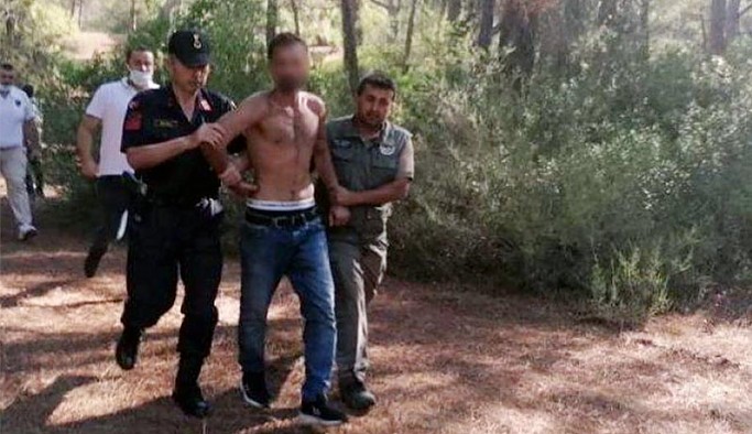 Manavgat'ta ormanı yakmaya çalışırken yakalandı, linç edilmek istendi