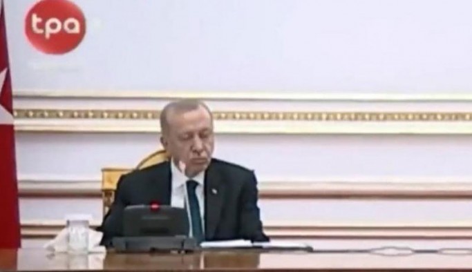 Erdoğan yine uyuyakaldı