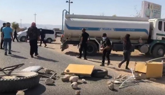 Şengal halkı KDP ve Irak askerlerine karşı sokağa çıktı