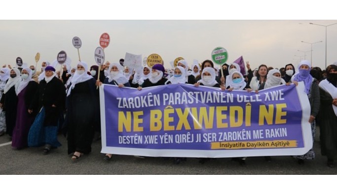 Barış Anneleri sınıra yürüdü: Kimyasal vahşetine son verin