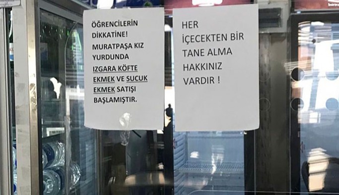 Üniversite yemekhanesinde öğrencilere verilen ekmeğe kota getirildi