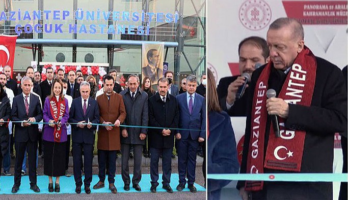 Erdoğan’ın bir ay önce açılışını yaptığı çocuk hastanesinin tavanı çöktü