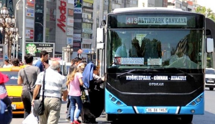 Ankara'da özel halk otobüsleri zamlara karşı kontak kapatıyor