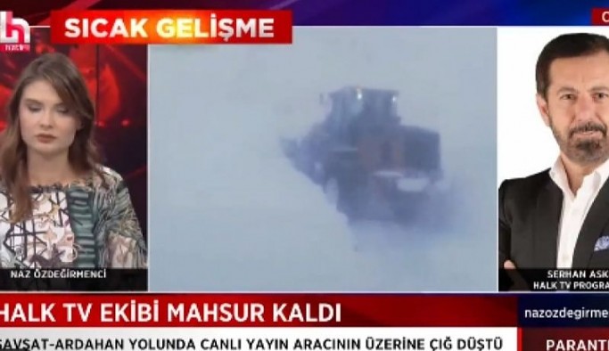 Çığ nedeniyle mahsur kalan Halk TV ekibi kurtarıldı
