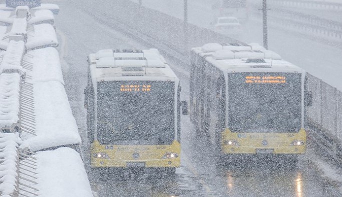 İstanbul'a yoğun kar uyarısı