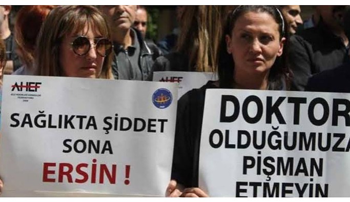 Uzman çavuştan doktora şiddet