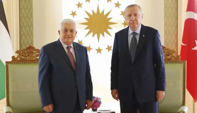 Erdoğan, Filistin Devlet Başkanı Abbas'la görüştü