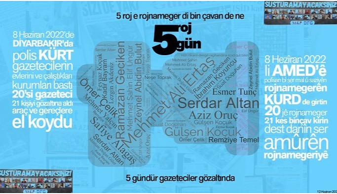 185 gazeteci Diyarbakır’daki gözaltıları kınadı