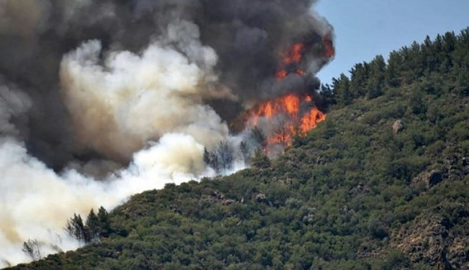 Marmaris'teki orman yangını 4. gününde: Datça-Marmaris karayolu da trafiğe kapatıldı